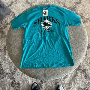 Vintage San Jose Sharks Teal T-Shirt- Size Large- Trench Ultra- NWT